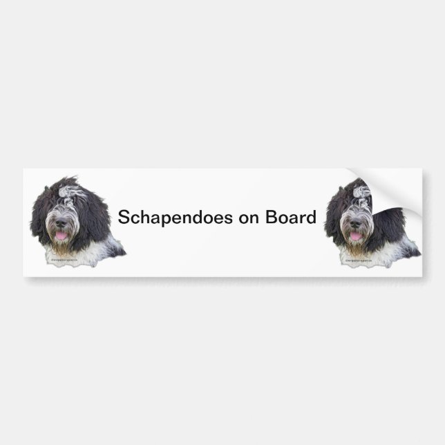 Autocollant De Voiture schapendoes (Devant)