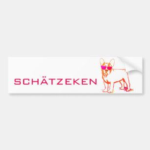 Autocollant De Voiture Schätzeken Bouledogue Français Fun