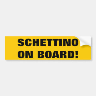AUTOCOLLANT DE VOITURE SCHETTINO À BORD !