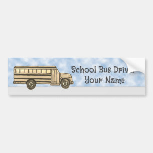 Autocollant De Voiture School Bus Driver Bumper Sticker