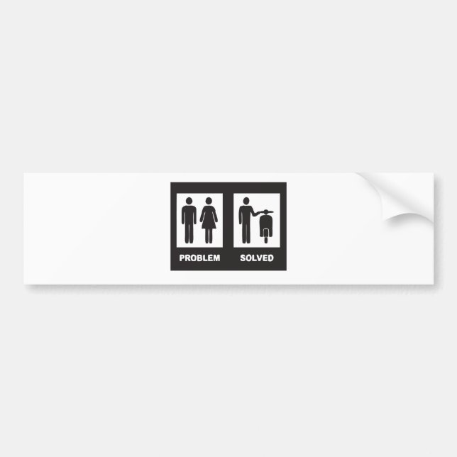 Autocollant De Voiture Scooter drôle (Devant)