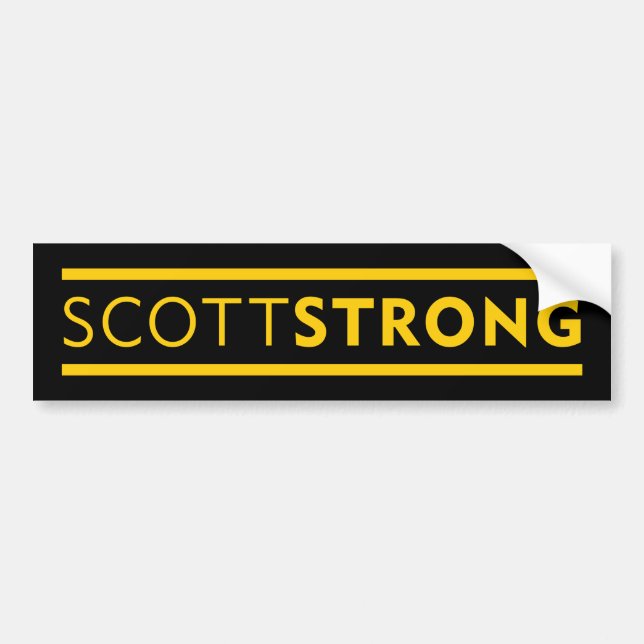 AUTOCOLLANT DE VOITURE SCOTTSTRONG BUMPERSTICKER (Devant)