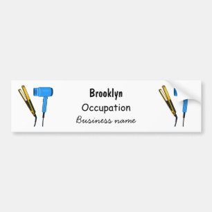 Autocollant De Voiture Sèche-cheveux & lisseuse-cheveux illustration