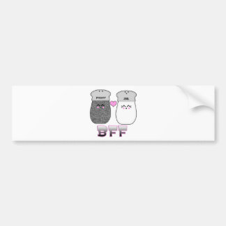 Autocollant De Voiture Sel Kawaii n poivre BFF