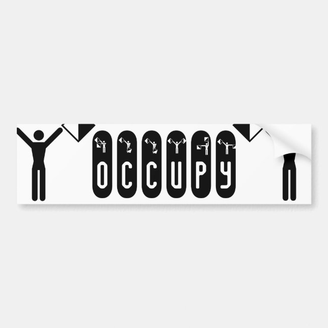 Autocollant De Voiture semaphore flag "OCCUPY" (Devant)