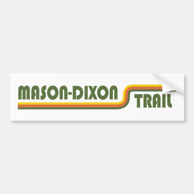 Autocollant De Voiture Sentier Mason-Dixon (Devant)