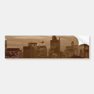 Autocollant De Voiture Sepia Tone New York