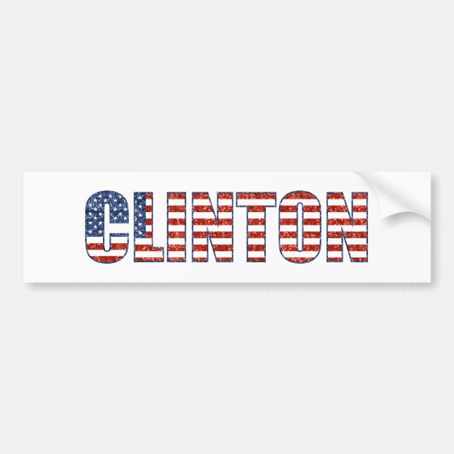 Autocollant De Voiture séquentiel Clinton (Devant)