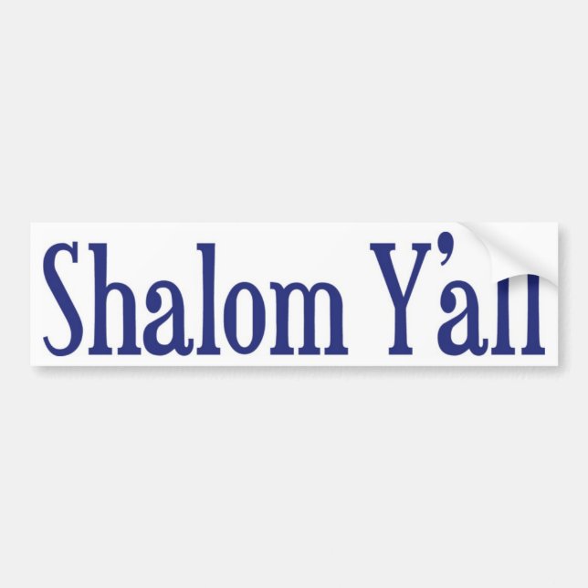 Autocollant De Voiture Shalom vous (Devant)