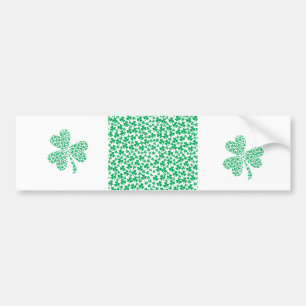 Autocollant De Voiture Shamrock pour la Saint Patrick's Day