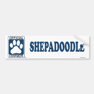 Autocollant De Voiture SHEPADOODLE_blue