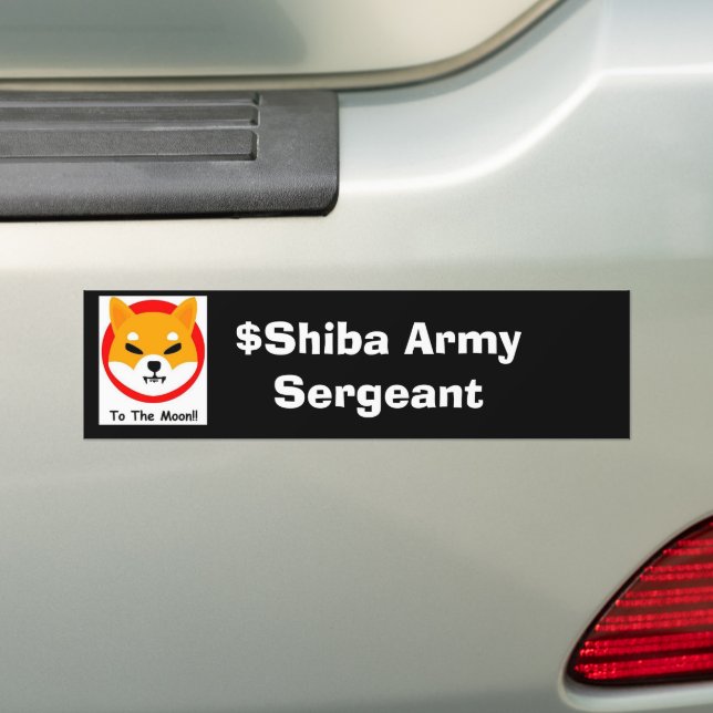 Autocollant De Voiture SHIBA ARMY : Sergent (En voiture)