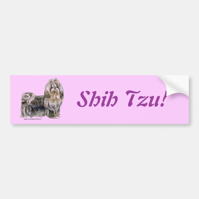 Autocollant De Voiture Shih Tzu (Devant)