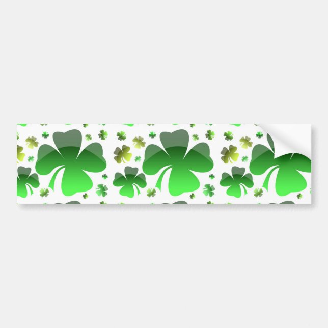 Autocollant De Voiture Shiney Shamrock (Devant)