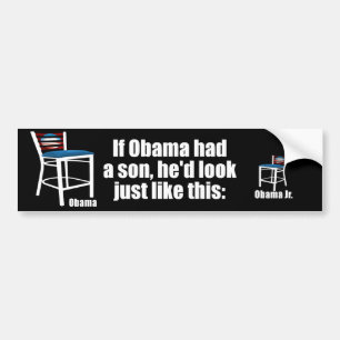 Autocollant De Voiture Si Obama faisait présider à un fils - vide