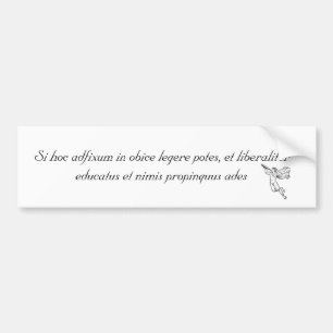 Autocollant De Voiture Si vous pouvez lire ceci… Latin