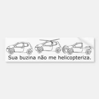 Autocollant De Voiture Sien me klaxonne non helicopteriza