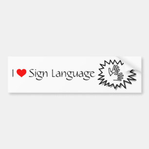 Autocollant De Voiture Sign Language