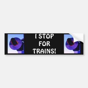 Autocollant De Voiture Signal de croisement de train de chemin de fer