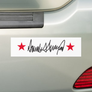 Autocollant De Voiture Signature Trump