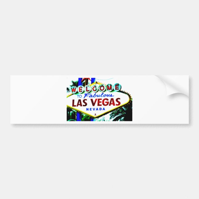 Autocollant De Voiture Signe de Las Vegas (Devant)