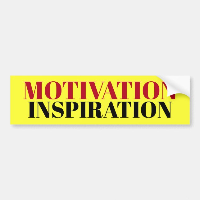 Autocollant De Voiture Signe d'INSPIRATION de MOTIVATION/sticker/MAGNET (Devant)