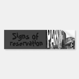 Autocollant De Voiture signes de réservation