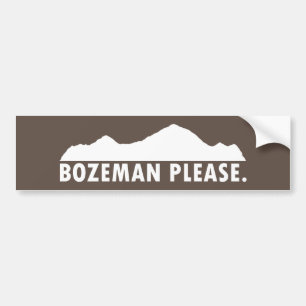 Autocollant De Voiture S'il vous plaît Bozeman