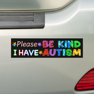 Autocollant De Voiture S'Il Vous Plaît, Soyez Sûr Que J'Ai AUTISM Bumper