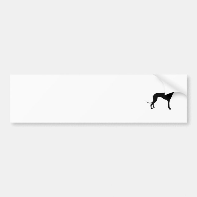 Autocollant De Voiture Silhouette Greyhound (Devant)