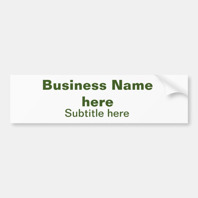 Autocollant De Voiture simple entreprise ajouter votre nom texte q r code (Devant)