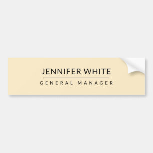 Autocollant De Voiture Simple minimaliste élégant moderne