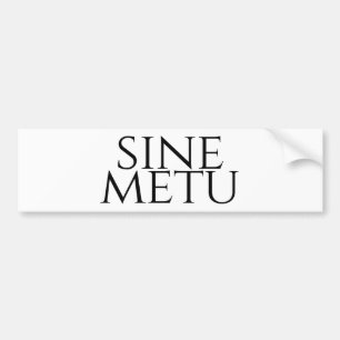 Autocollant De Voiture Sine Metu - Sans Peur