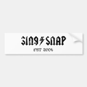 Autocollant De Voiture SingSnap Bumper Sticker