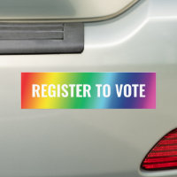 S'inscrire pour voter Rainbow gradient typographie