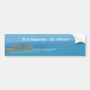 Autocollant De Voiture Sint Maarten - Saint Martin Océan Bleu Mer