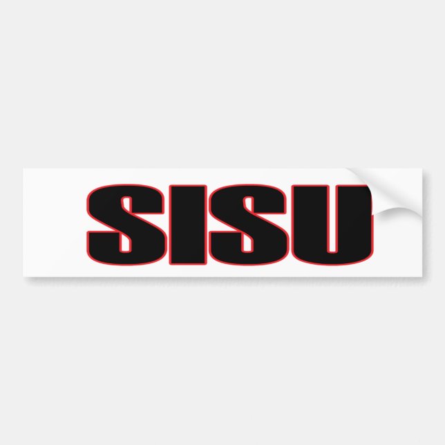Autocollant De Voiture Sisu Bumper Sticker du Michigan (Devant)
