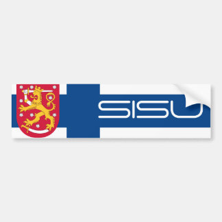 Autocollant De Voiture Sisu finlandais/manteau d'adhésif pour pare-chocs