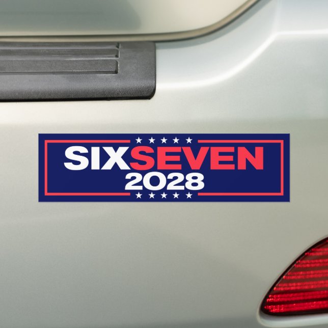 Autocollant De Voiture Six Seven 67 for President 2028 Funny (En voiture)