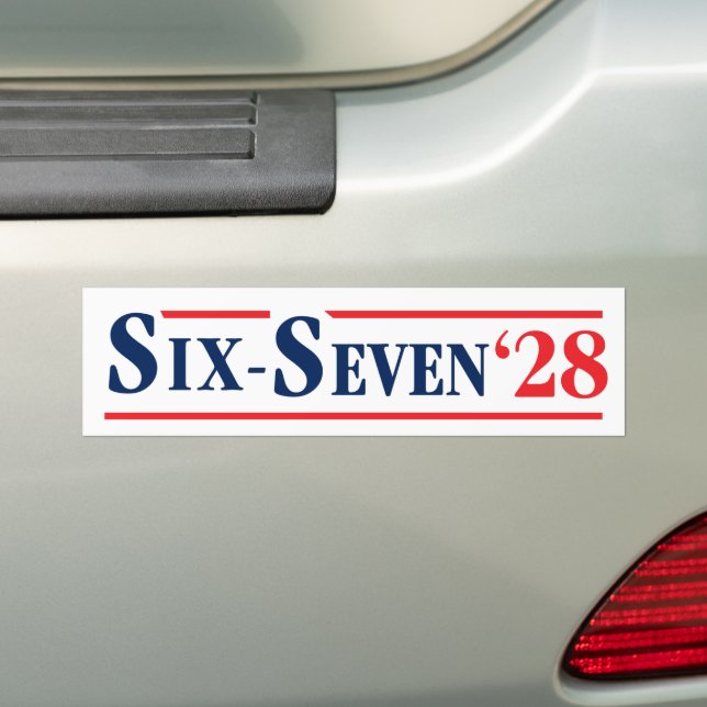 Autocollant De Voiture Six Seven President 67 Vote Six-Seven 2028 Funny (En voiture)