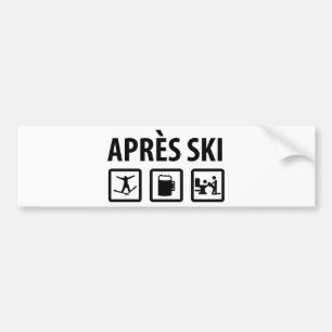 Autocollant De Voiture ski d'Apres