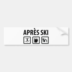 Autocollant De Voiture ski d'Apres
