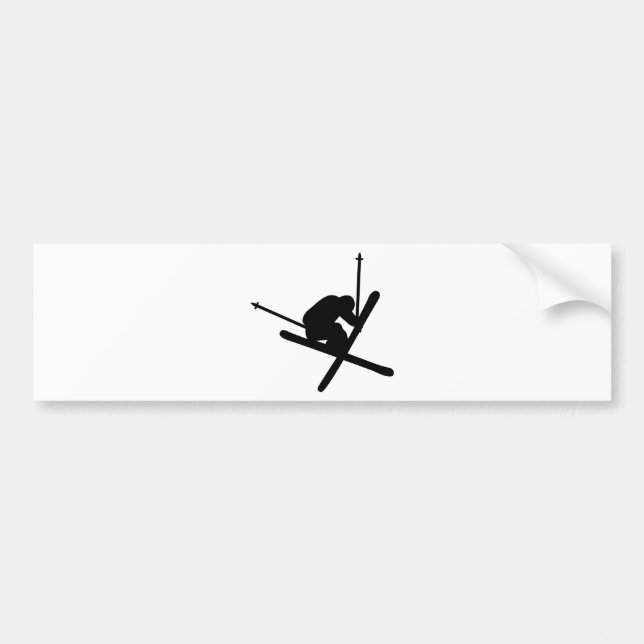 Autocollant De Voiture ski de fond (Devant)
