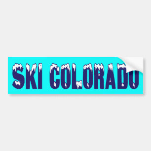 AUTOCOLLANT DE VOITURE SKI LE COLORADO