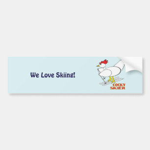 Autocollant De Voiture Skis cocheux