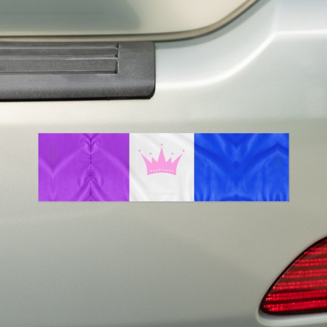 Autocollant De Voiture SlipperyJoe glisser le drapeau de fierté violet bl (En voiture)