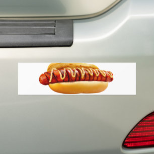 Autocollant De Voiture SlipperyJoe's hot dog ambiance estivale BBQ niché