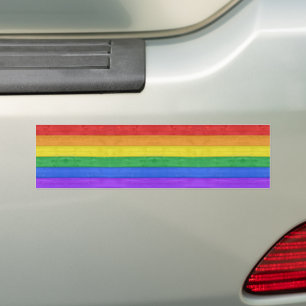 Autocollant De Voiture SlipperyJoe's orgueil drapeau en bois couleurs arc