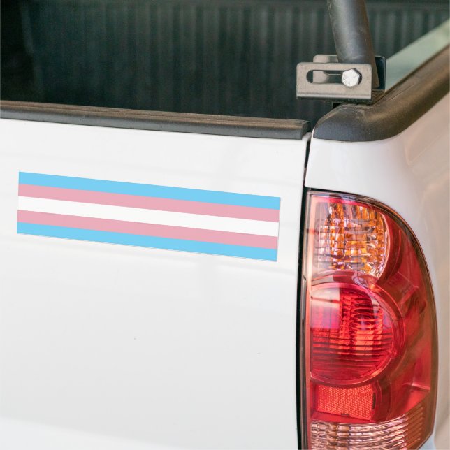 Autocollant De Voiture SlipperyJoe's transgenre pride drapeau de la diver (Sur camion)