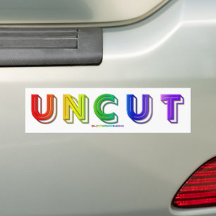 Autocollant De Voiture SlipperyJoe's uncut en arc-en-ciel couleurs trois 